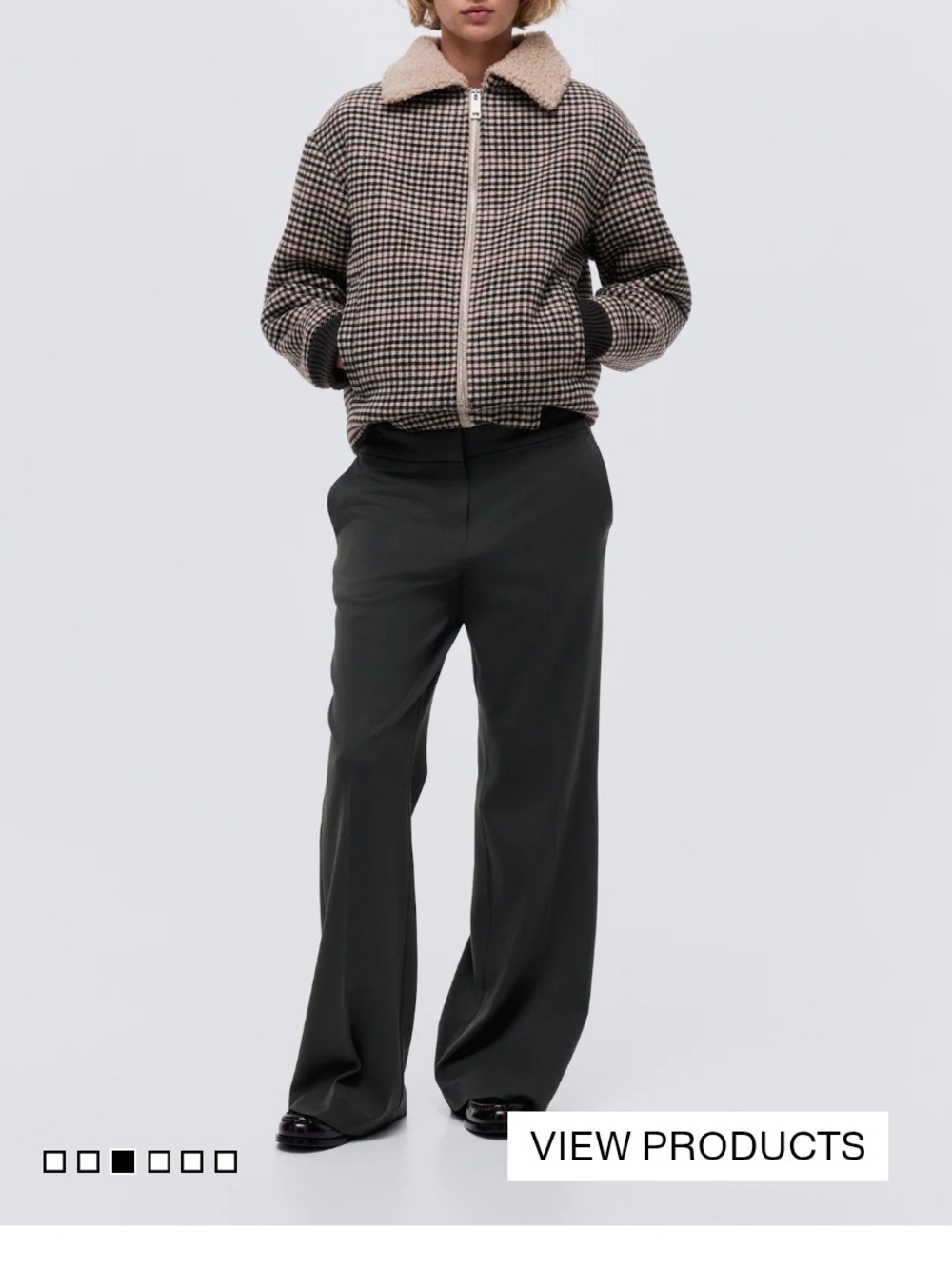 Women's Flared Dress Pants in Dark Dusty Green
